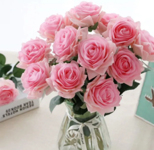 Flower With Artificial Flowers - Home Decoration Item - Home Decoration Item