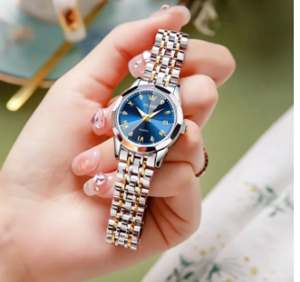 Orginal Women Analog Quartz Stainless Steel Luminous Date Two Tone Luxury Casual Wrist Watch