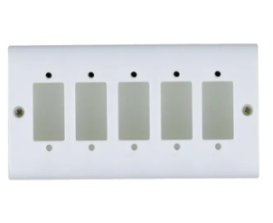 CLICK Piano Five Hole Plastic Electrical PVC Board Switch Box 5