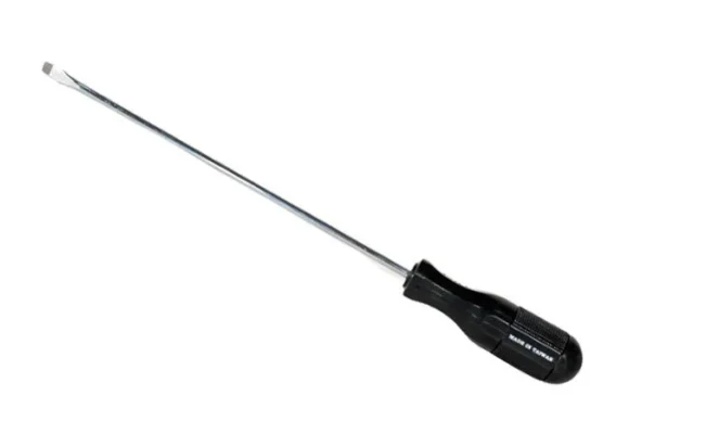 12?inch Heavy Duty Flat Head Plastic Handle Screw Driver Lancer