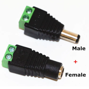 DC Power Balun Connector Adapter Plug Male Female Jack Socket