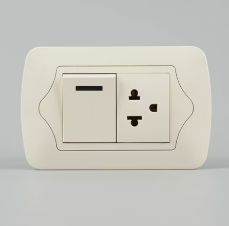 Boliva Brown Coffee Color Wall Socket WITH switch