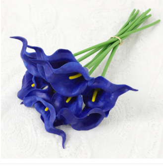 5Pcs PU Calla Lily Simulation Flowers for Home Decor Floral Arte Set Garden Wedding Decoration Bouquet DIY Vase Ornament