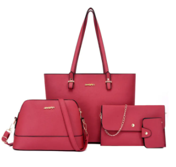 4-Piece Fashionable Waterproof Ladies Combo Bag Set